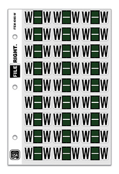 File right™ brand - alphabet labels